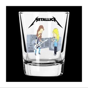 Beavis & Butthead METALLICA shot glass